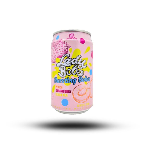 Madam Hong Bubble Tea Peach Strawberry Black Tea 320ml Im Angebot