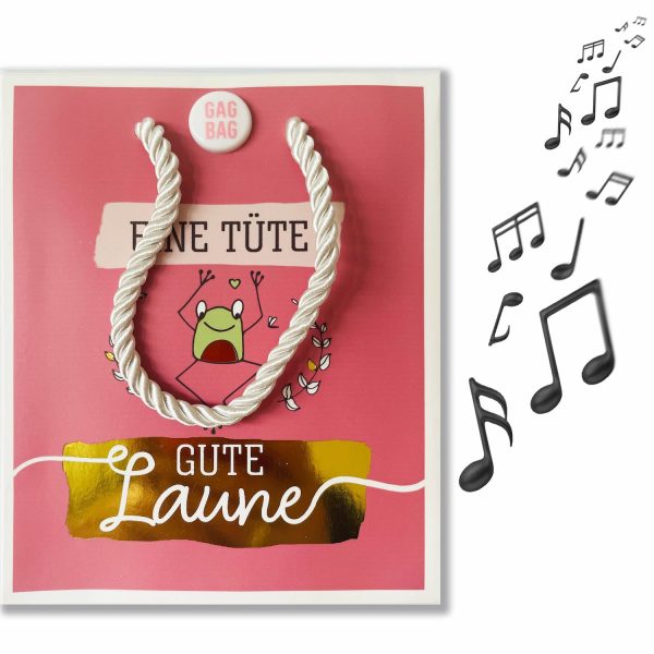 bentino Geschenktüte mit Musik  Eine Tüte gute Laune  Im Angebot