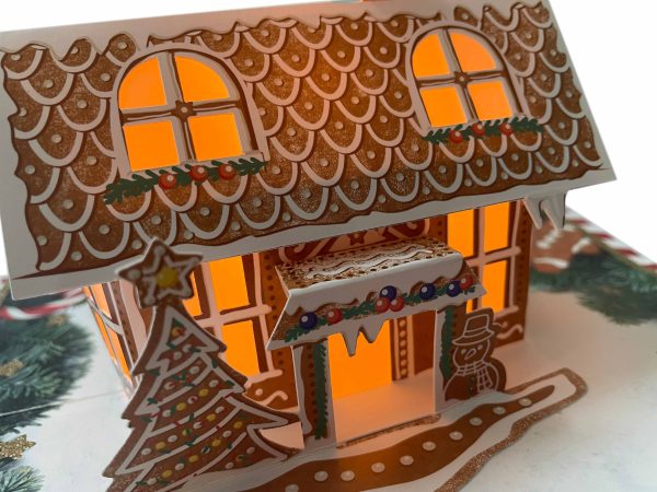 bentino PopUp Weihnachtskarte mit Musik  Lebkuchenhaus  Online – Bild 5